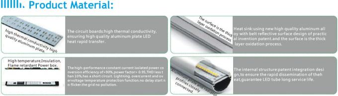 160Lm/W la luz industrial del tubo de la eficacia alta LED con el parpadeo de la cubierta de la PC libera el conductor